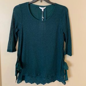 NWT LC Lauren Conrad Emerald top